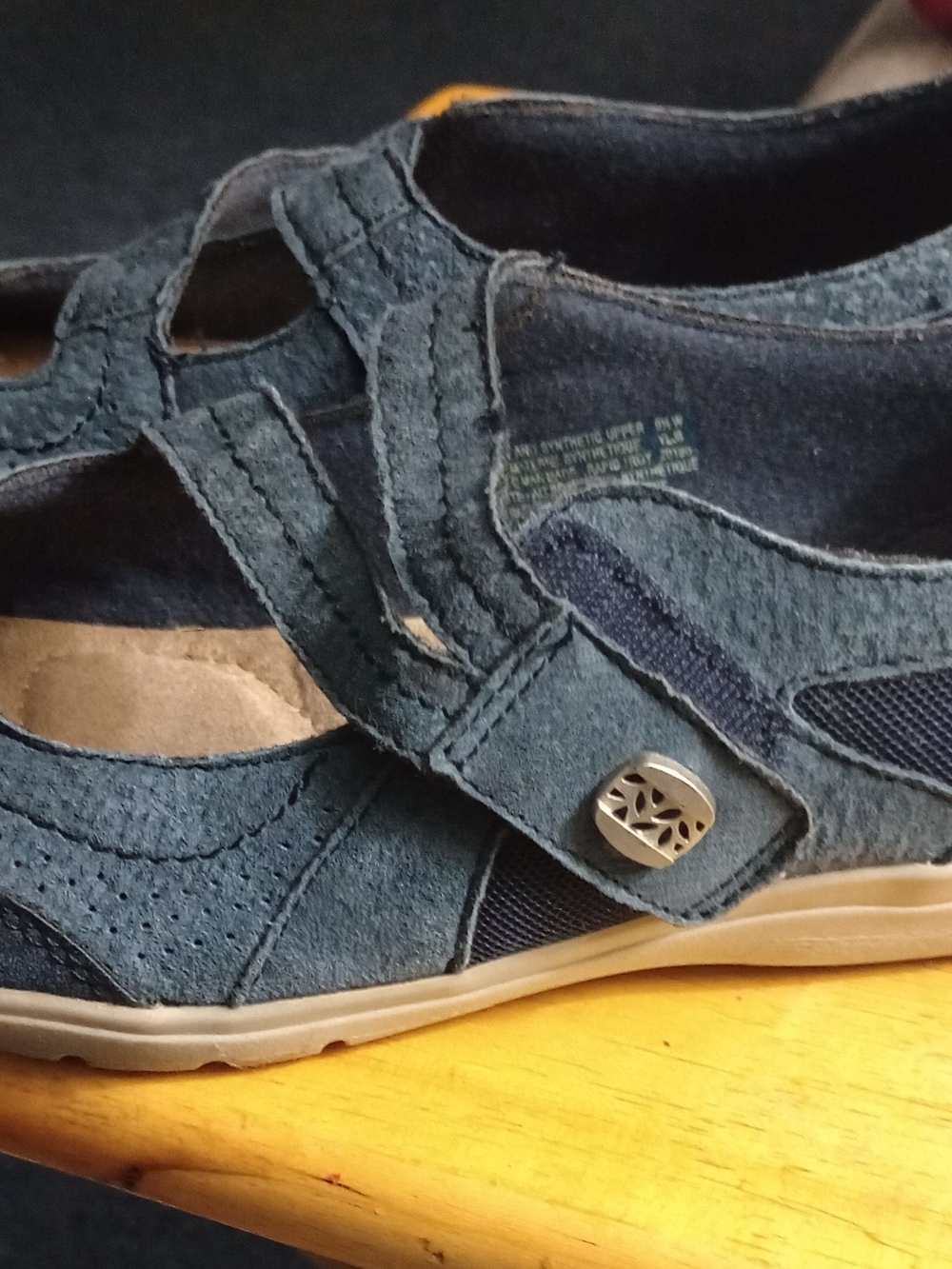 Women’s Casual Mary Jane Suede Comfort Shoes - Navy Earth Origins